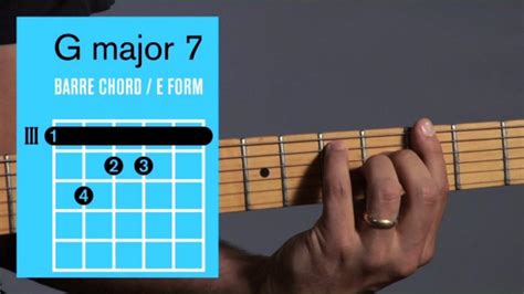 g major 7 barre chord